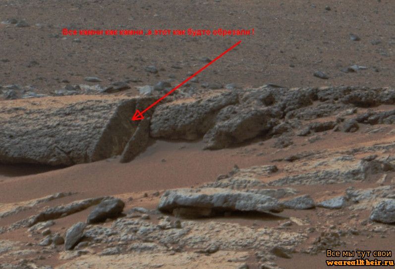 Странный камень на Марсе